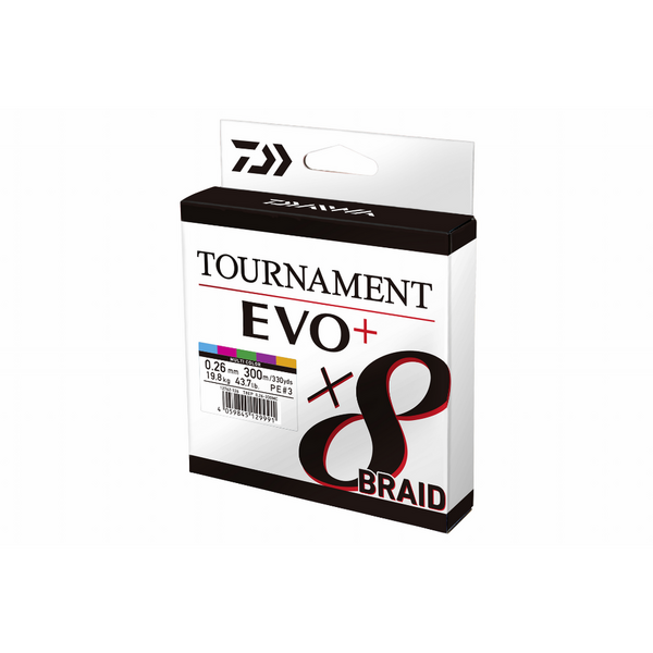 Fir Daiwa Tournament X8 Braid Evo+ 0.20mm 18kg 300m multicolor