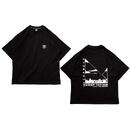 Graphic Tee Water Side Black marime L