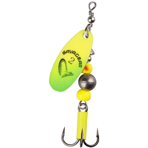 Savage Gear Caviar Spinner nr.4 14g Fluo Yellow/Chartreuse