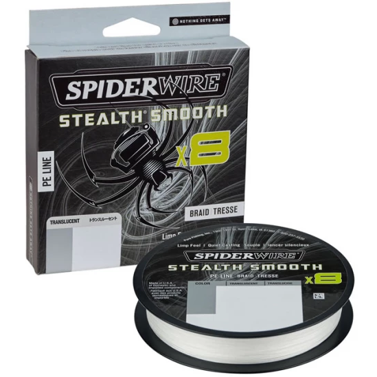 Fir Spiderwire Stealth Smooth X8 PE Braid Translucent 0.13mm 12.7kg 150m