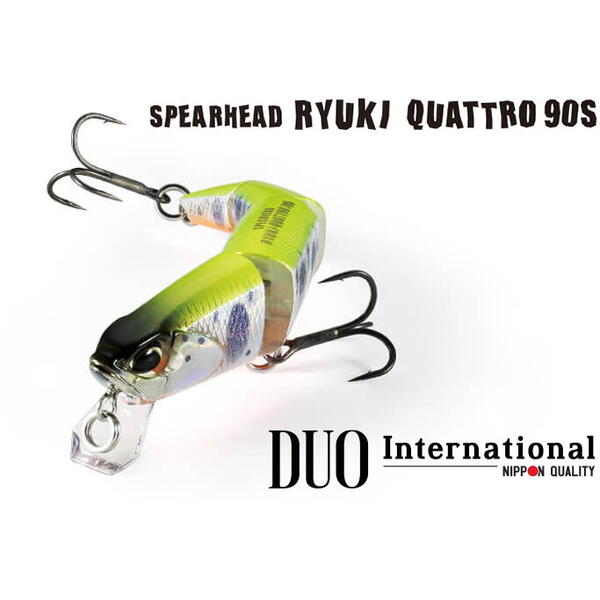 Vobler Duo Spearhead Ryuki Quattro 90S 9cm 14g Green Gold OB