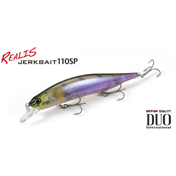 Vobler Duo Realis Jerkbait 110SP 11cm 16.2g Prism Smelt