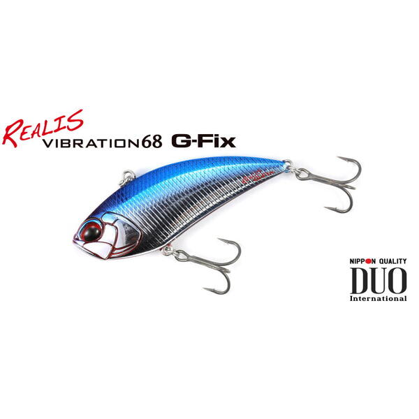 Vobler Duo Realis Vibration 68 G-Fix 6.8cm 21g Black Chrome