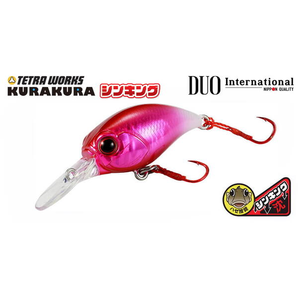 Vobler Duo Tetra Works Kurakura S 3cm 2.9g Gold Red Head