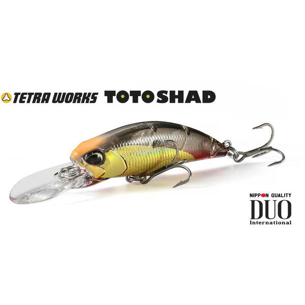 Vobler Duo Tetra Works Toto Shad 4.8cm 4.5g Gold Rainbow