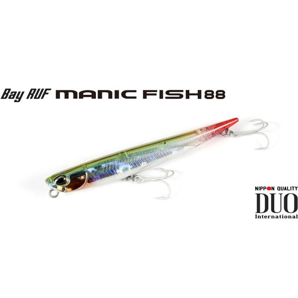 Vobler Duo Bay Ruf Manic Fish 8.8cm 11g UV Clear Lime Chart