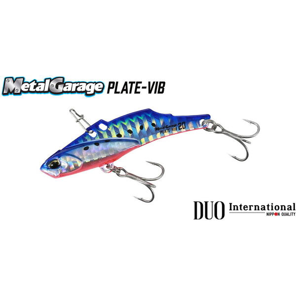 Duo Metal Garage Plate VIB 5cm 10g Red Head Holo