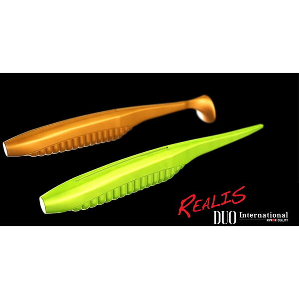 Duo Realis Versa Shad 7.6cm Green Pumpkin Red Flake