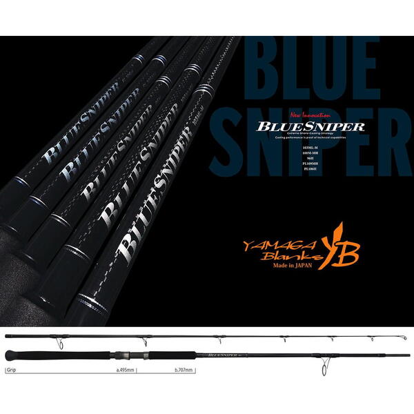 Lanseta Yamaga Blanks Blue Sniper 96H 2.92m 150g