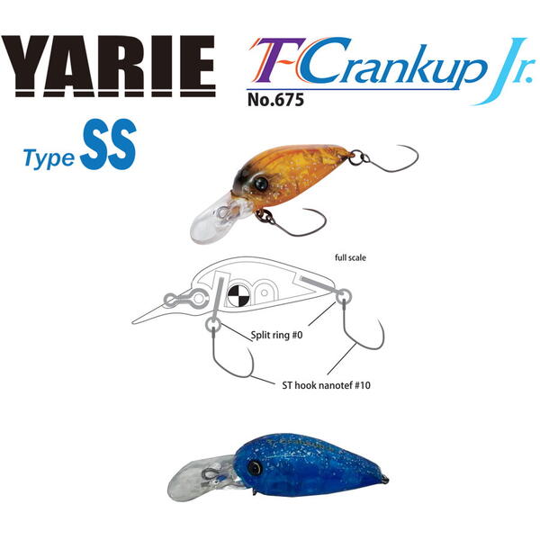 Vobler Yarie Jespa T-Crankup Jr. Type SS 2.8cm 2.1g C32 IT Blue