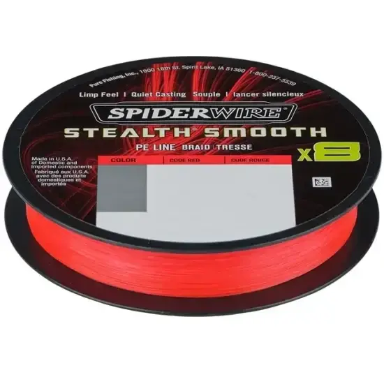 Fir Spiderwire Stealth Smooth 8 Code Red 0.11mm 10.3kg 150m