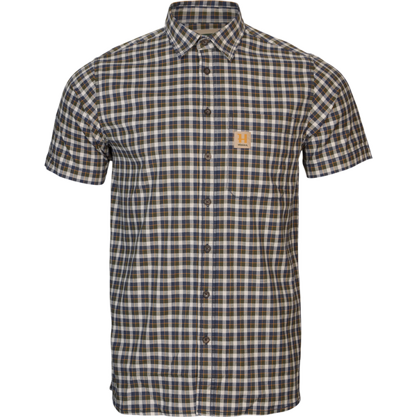 Camasa Harkila Fjell S/S Naval Blue Check