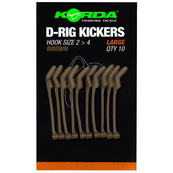 Korda D-Rig Kickers Brown 10buc marime L