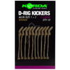 Korda D-Rig Kickers Brown 10buc marime XL