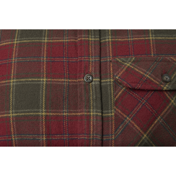 Camasa Seeland Glen Flannel Red Forest Check