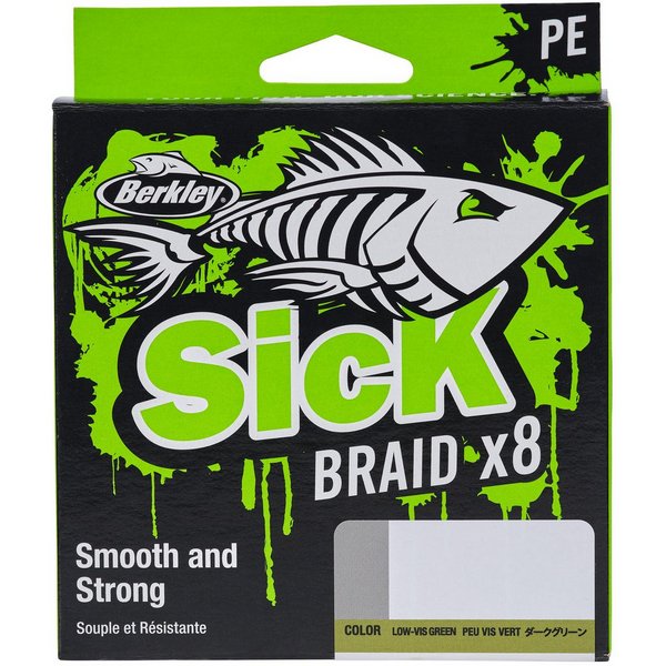 Fir Berkley Sick Braid Hi-Vis Yellow 0.14mm 11.2kg 150m