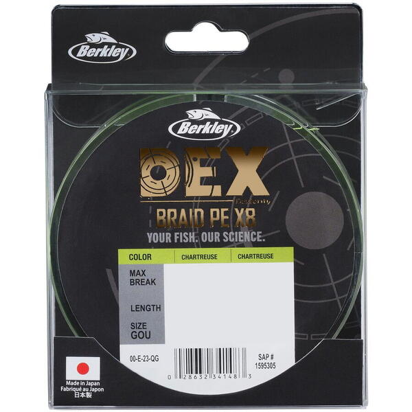 Fir Berkley DEX X8 PE Chartreuse 0.04mm 4.1kg 150m