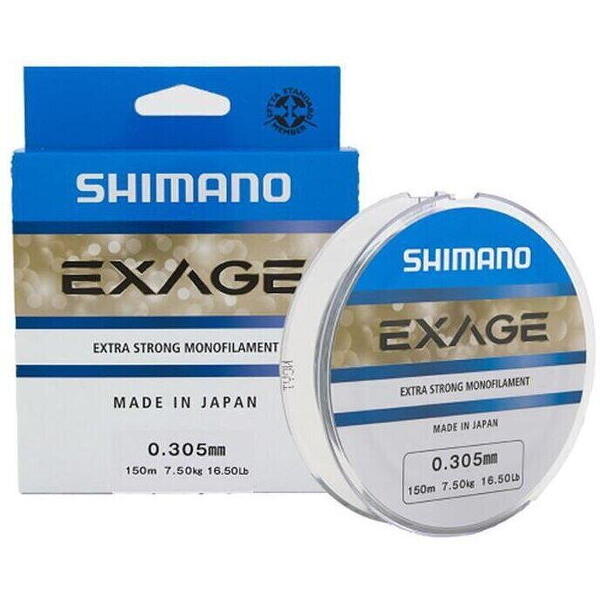 Fir Shimano Exage Steel Grey 300m 0.30mm 7.5kg