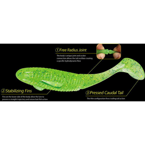 Duo Realis Boostar Wake 8.8cm F018 Green Pumkin Red Flake