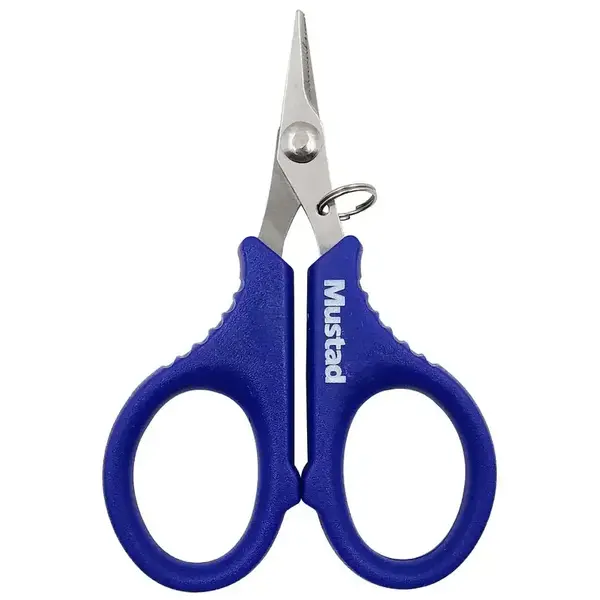 Foarfeca Mustad Serrated Braid Scissor Blue 10.2cm