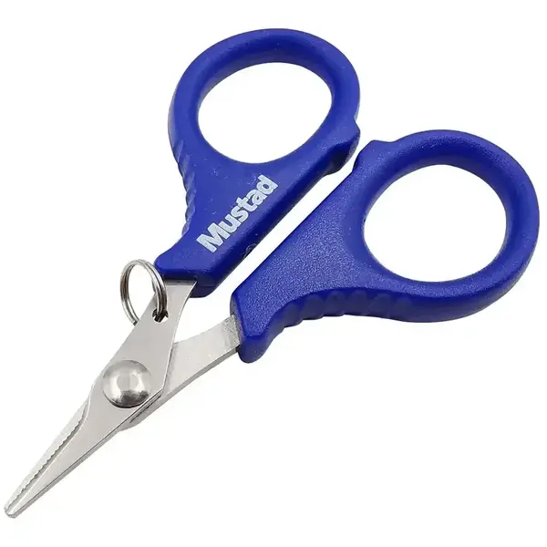 Foarfeca Mustad Serrated Braid Scissor Blue 10.2cm