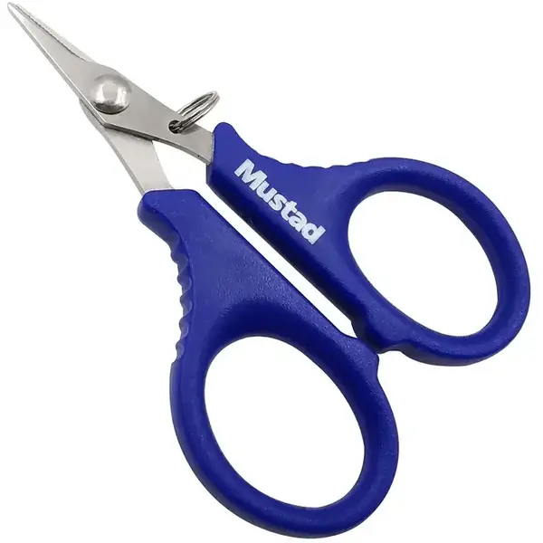 Foarfeca Mustad Serrated Braid Scissor Blue 10.2cm