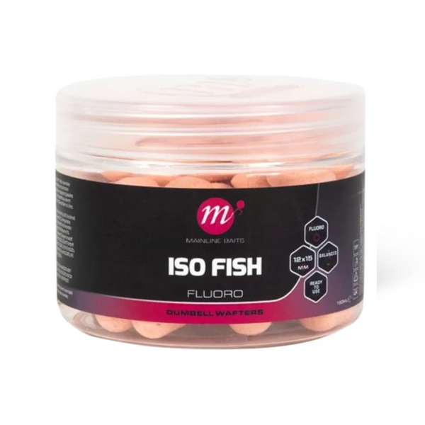 Mainline Dumbell Wafters Iso Fish Fluoro Pink 12x15mm