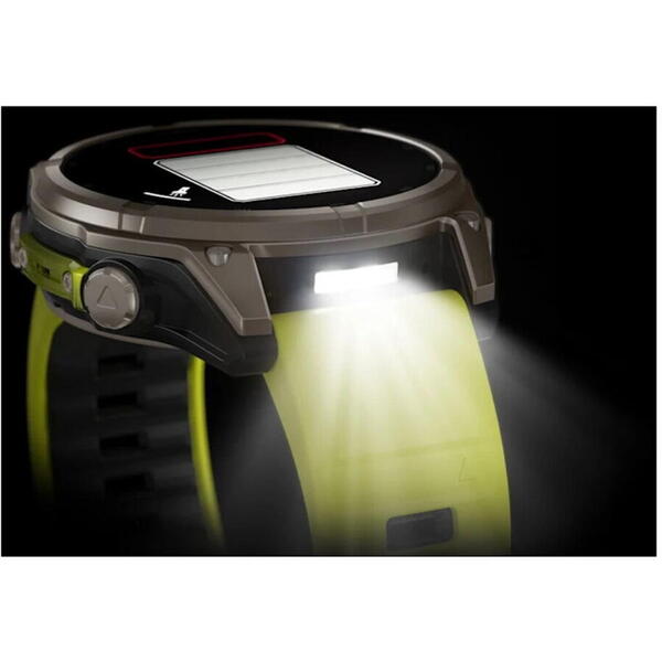 Ceas Garmin Fenix 8 Solar Sapphire Graphite/Yellow