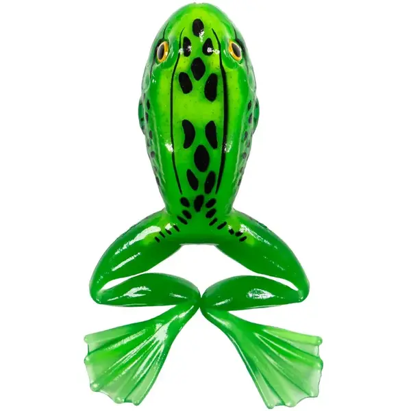 Live Target Freestyle Frog Unrigged 5cm Green/Yellow 4buc