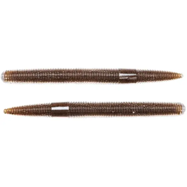 Live Target Stick Worm 7.6cm 7.6g Brown/Black 10buc