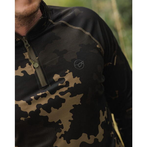 Bluza Korda Kool Zip Jersey Dark Camo UPF50+ marime 2XL