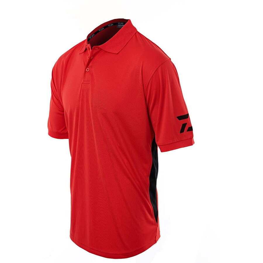 Nou Daiwa Tricou D-Vec Polo Shirt Red marime XL