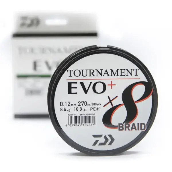 Fir Daiwa Tournament X8 Braid Evo+ Chartreuse 0.20mm 18.0kg 270m