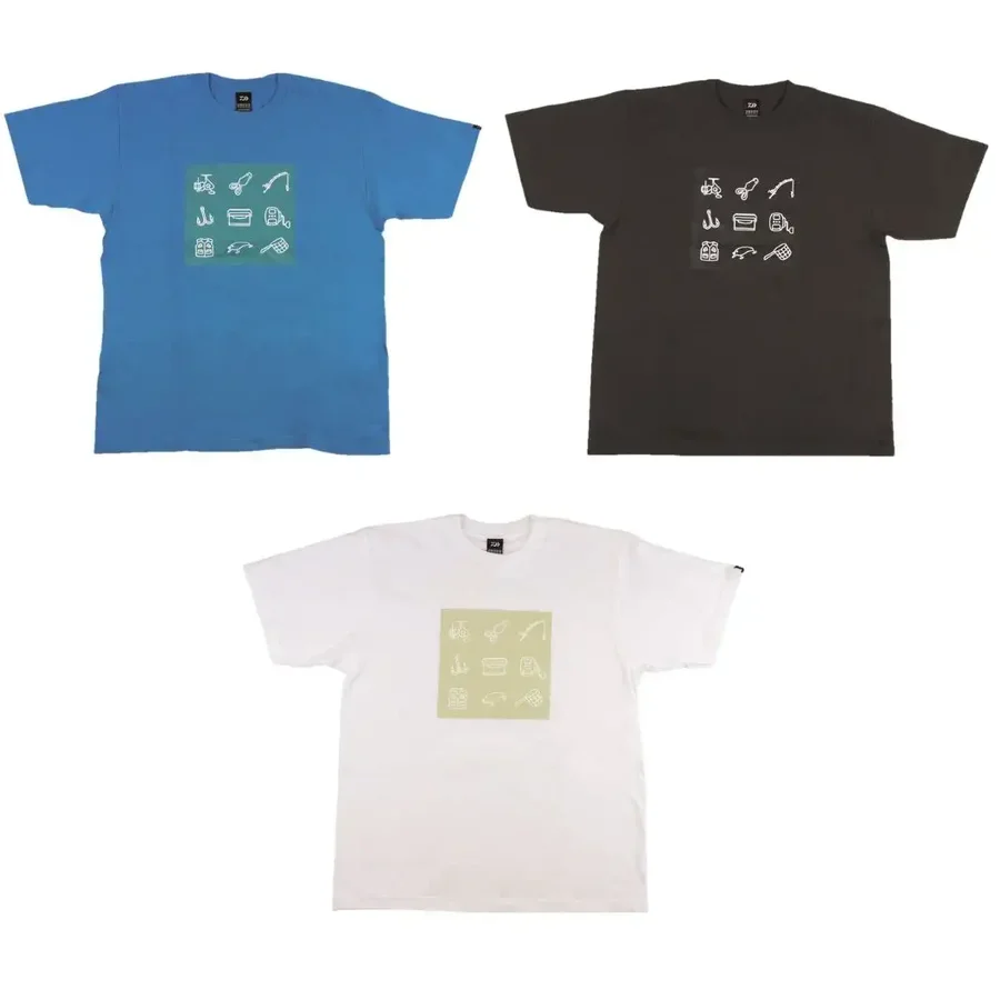 Nou Daiwa Tricou Print Smoke Black marime M
