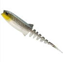 Savage Gear Cannibal Minnow V-Tail 8cm 3.4g Green Silver 4buc